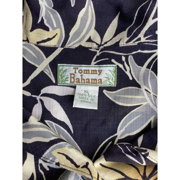 Tommy bahama 100% silk button up long sleeve blouse floral print waist tie - Picture 4 of 4